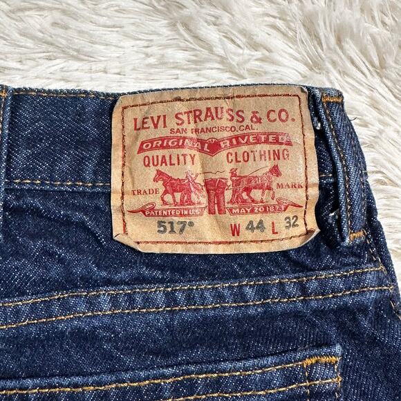 Levi's 517 Boot Cut Denim Jeans Sz 44x32 - Picture 4 of 7